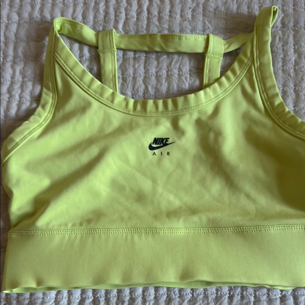 Nike Air Lime Green Sports Bra